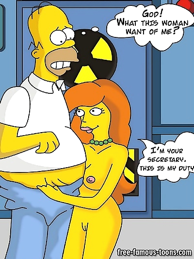 Homer simpson is cheating..